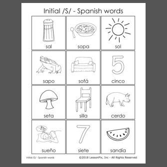 Initial S Spanish Words